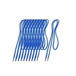 5 Pair 47.2 Long Round Blue Sport Shoes String